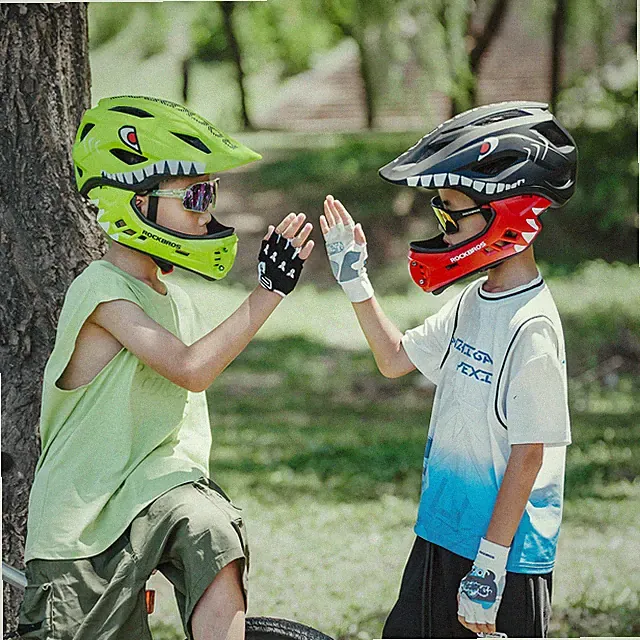 ROCKBROS Kids Full Face Bike Helmets Lightweight Detachable for Youth Ages 3-16
